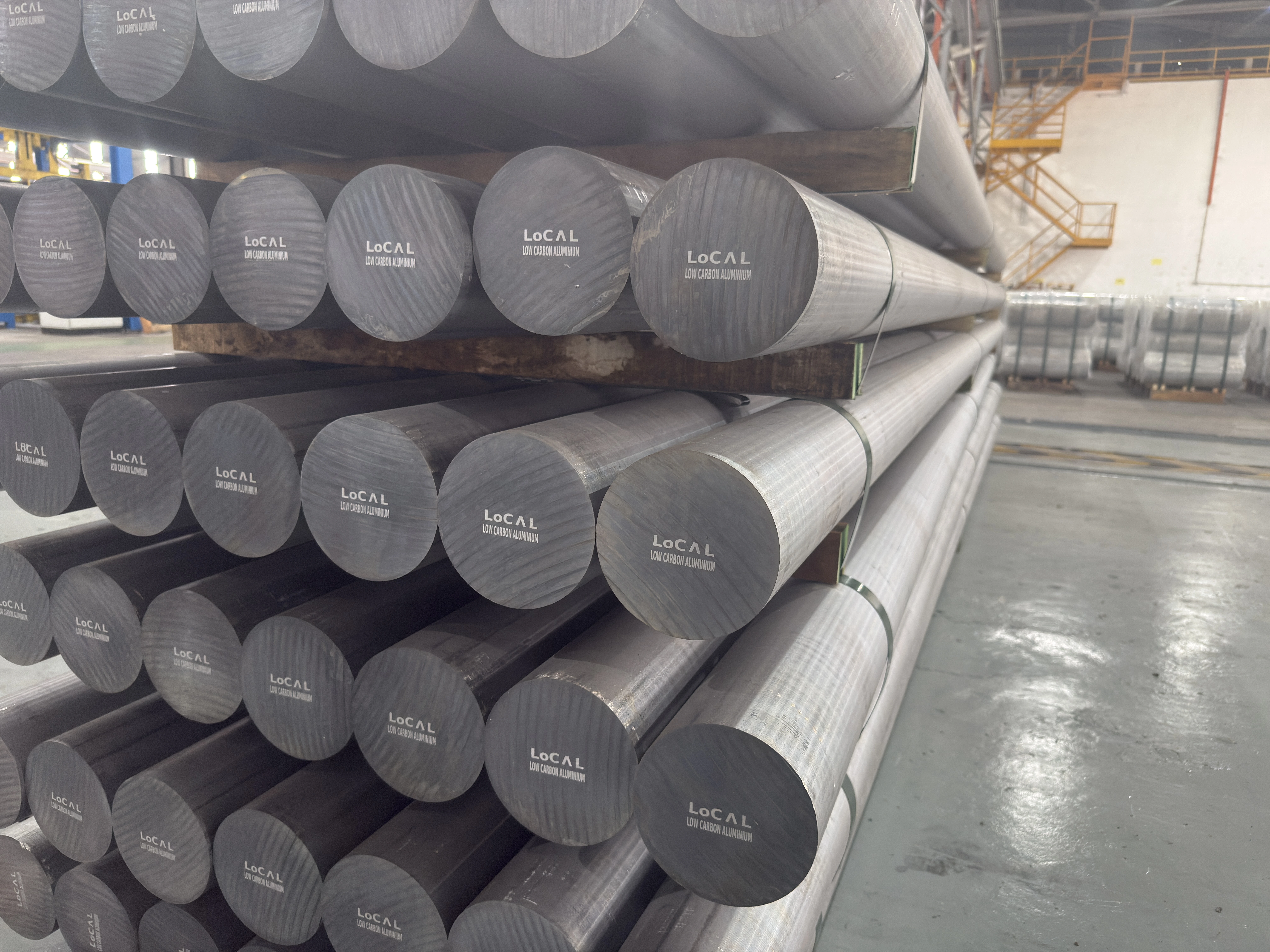 Finished LoCAL low-carbon aluminium billets